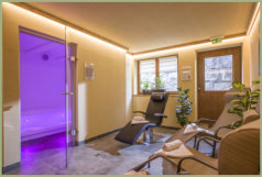 Wellness mit Dampfbad und geheizte Liege Brixana